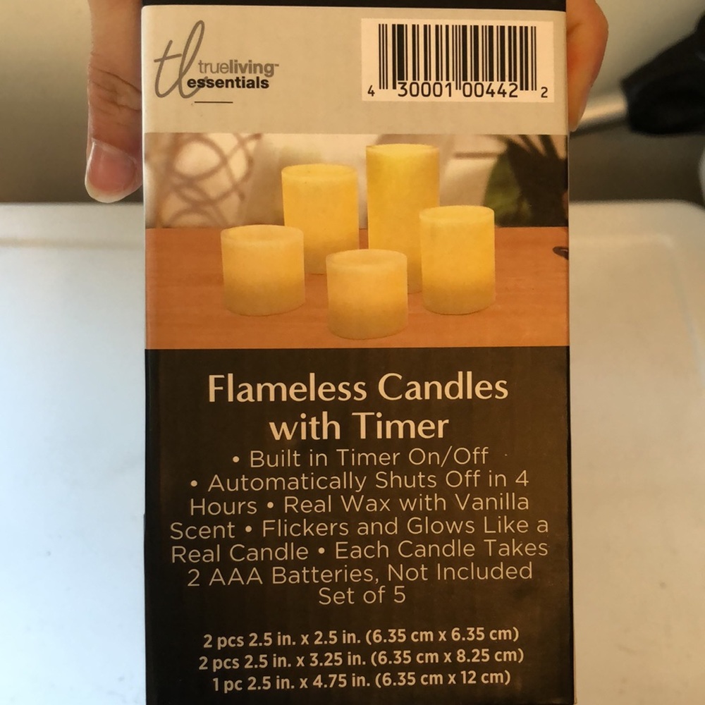 Flameless Candles w Timer NEVER OPENED